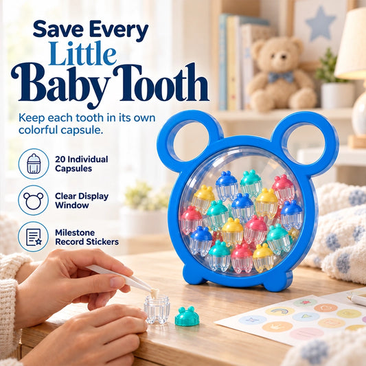 Baby Tooth Keepsake Box with Bear or Bunny Lid