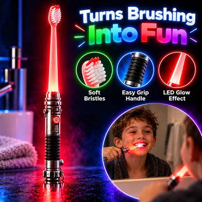 LED Glow Manual Toothbrush with a Sci-Fi Handle — view 5