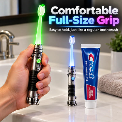 LED Glow Manual Toothbrush with a Sci-Fi Handle — view 8