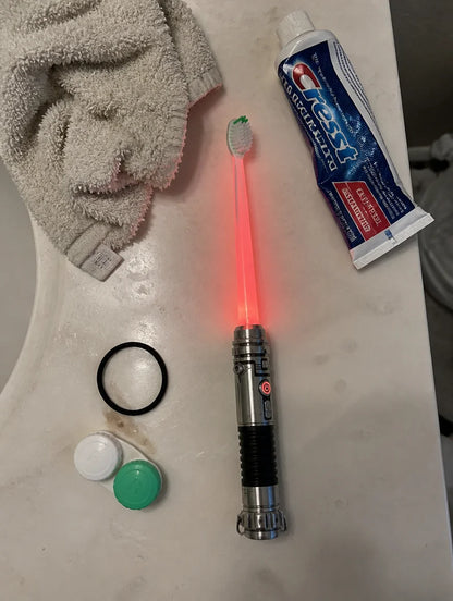 LED Glow Manual Toothbrush with a Sci-Fi Handle — view 9