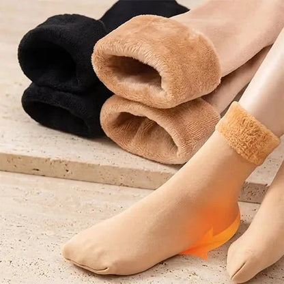 Plush-Lined Ankle Socks for Chilly Days, 5 Pairs — view 4