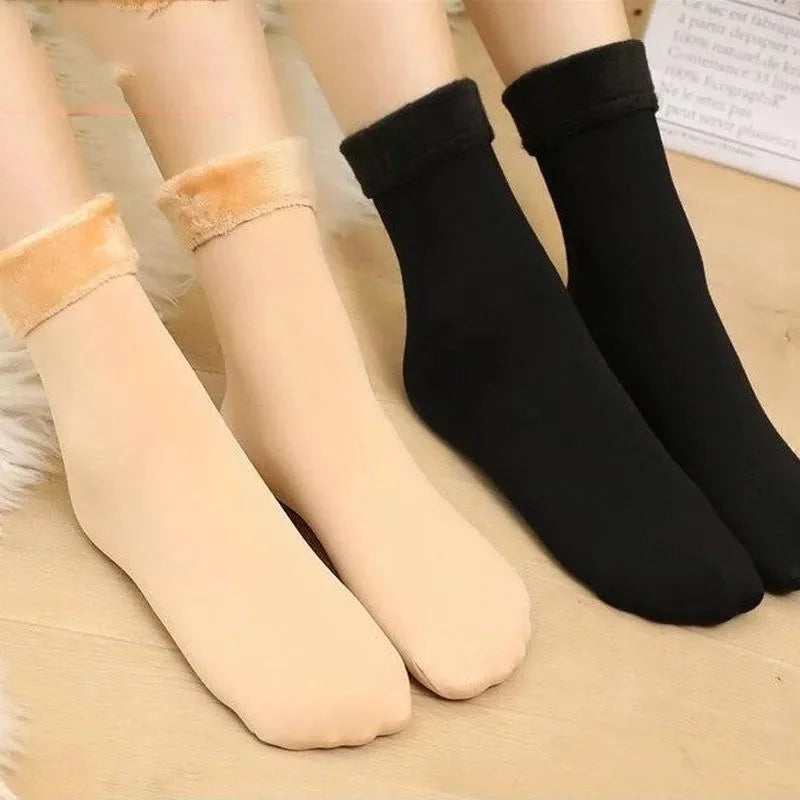 Plush-Lined Ankle Socks for Chilly Days, 5 Pairs — view 8