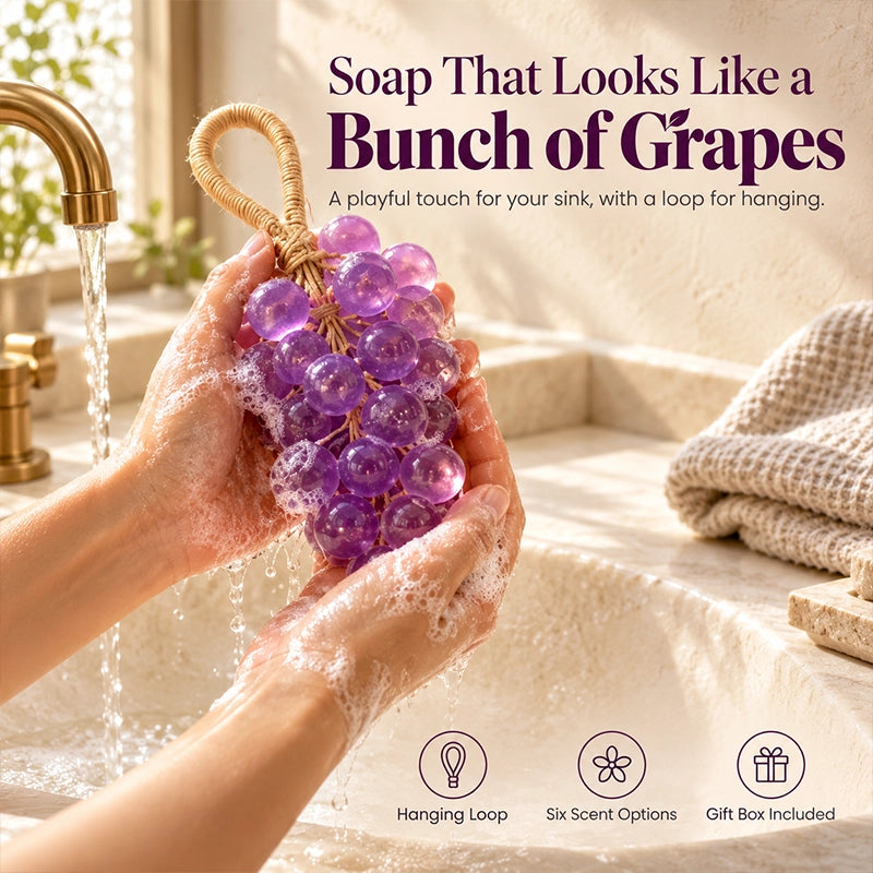 Grape Cluster Hanging Soap Gift Box