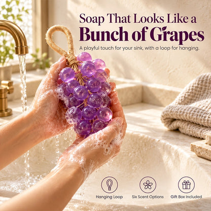 Grape Cluster Hanging Soap Gift Box