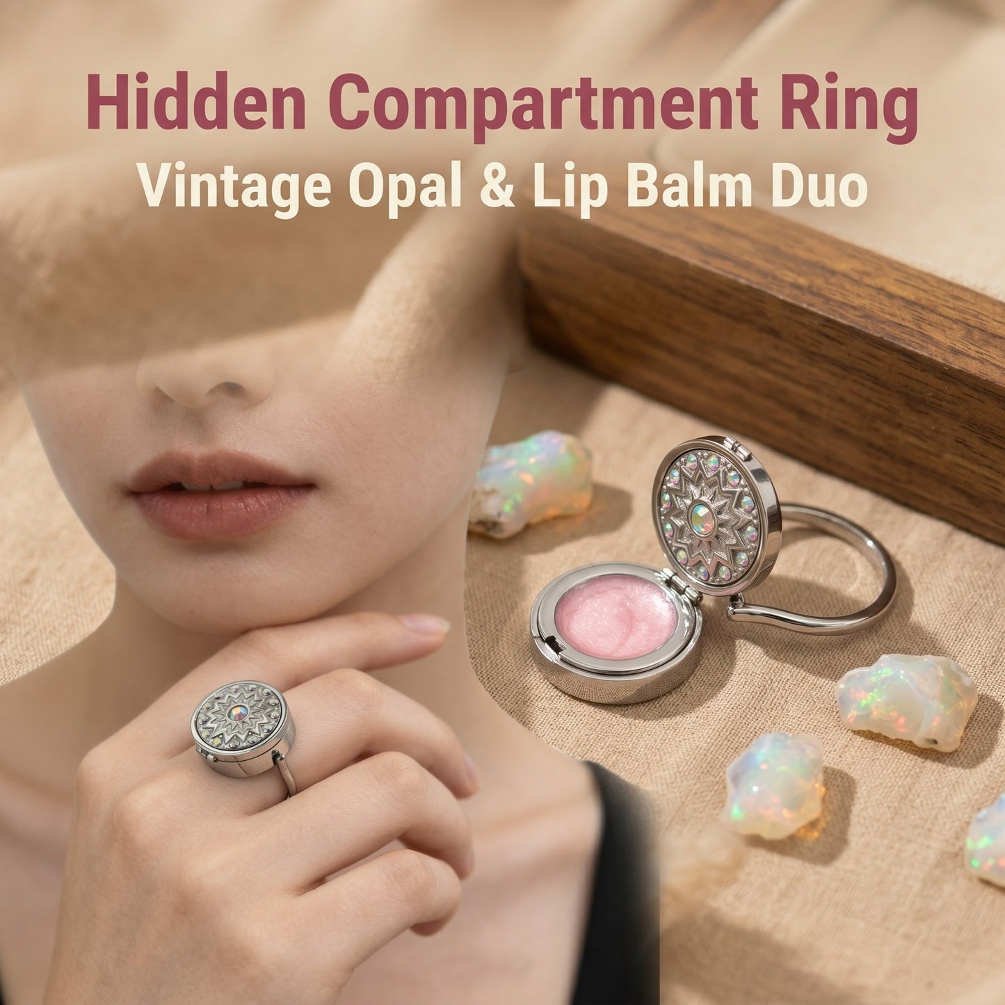 Lip Balm Ring – Refillable Lip Balm Holder