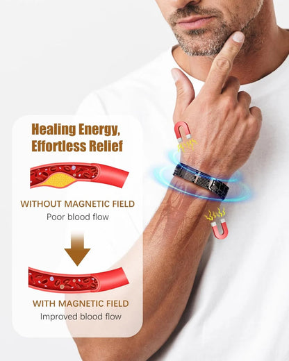 Magnetic Copper Cross Bracelet for Men
