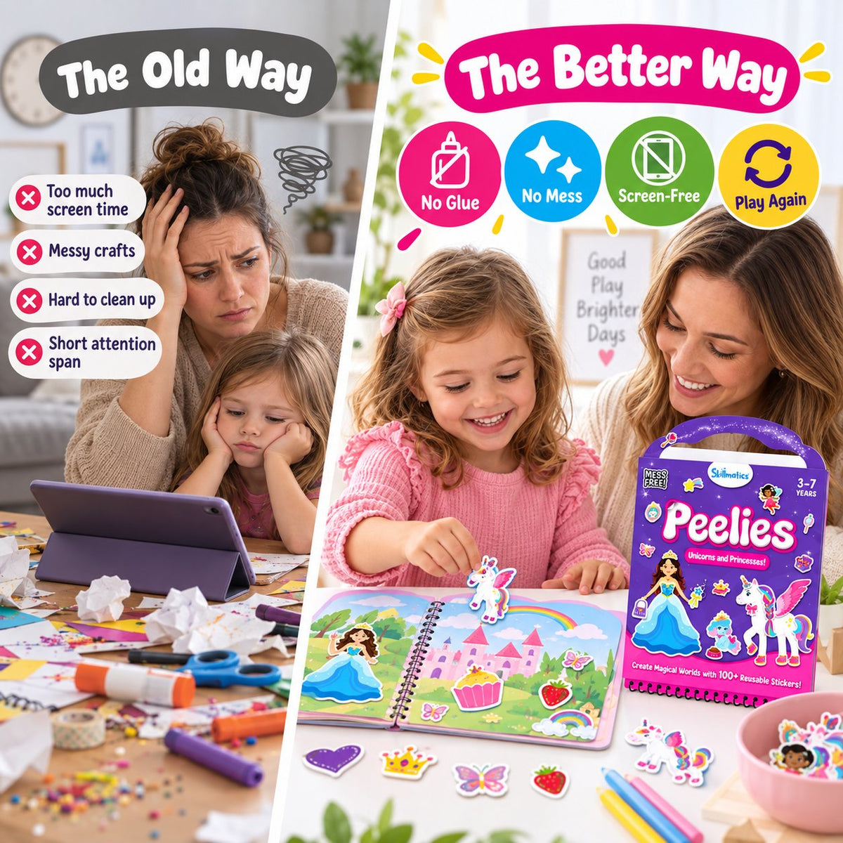 Reusable Sticker Activity Book with 100+ Stickers for Creative Play – image 2