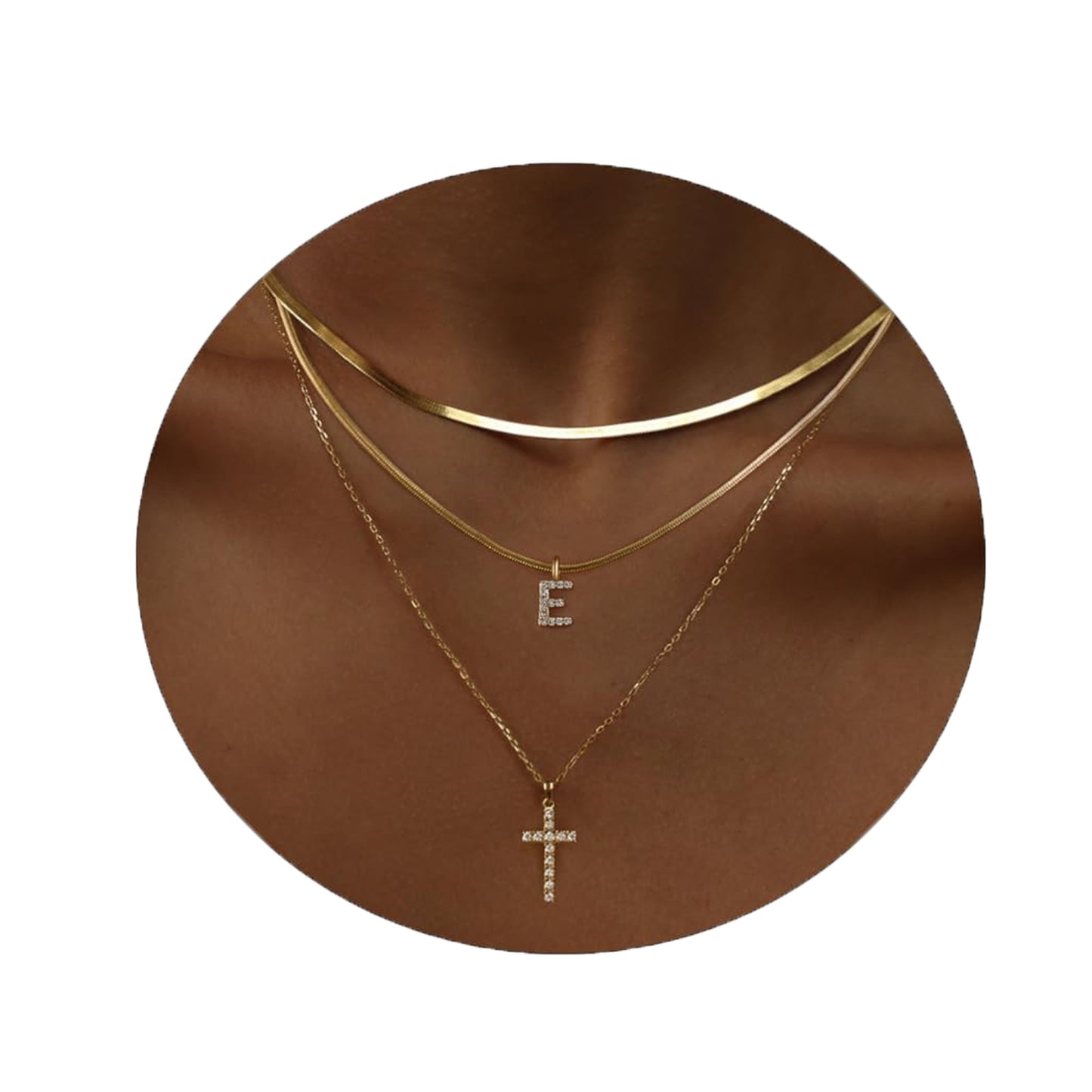 Adjustable Multi-Layer A-Z Gold Dainty Necklace Minimalist Luxury Daily Accessory