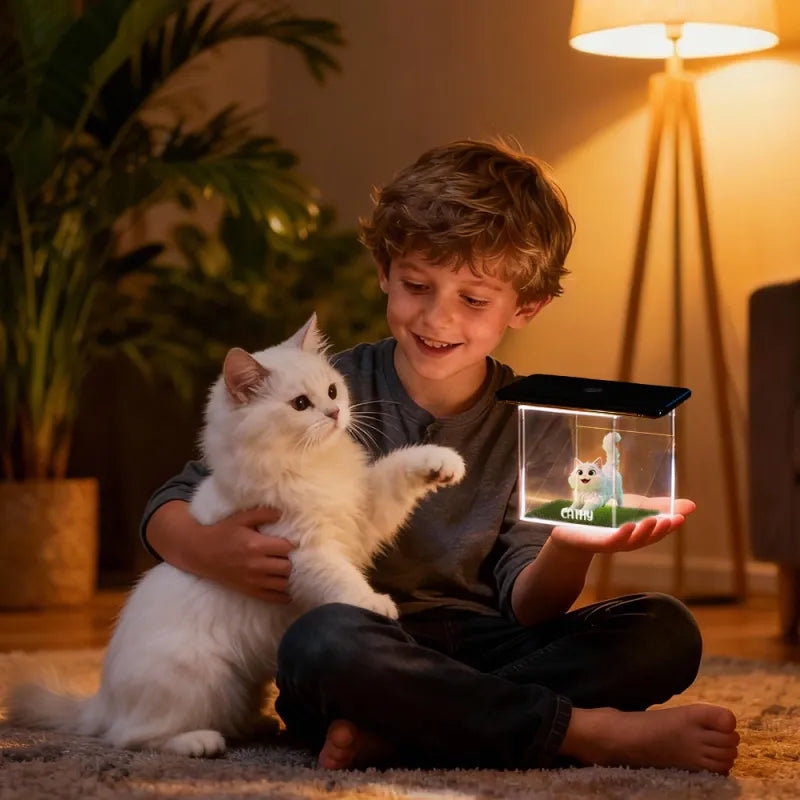 Cartoon DIY Pet Holographic House For Dogs/Cats