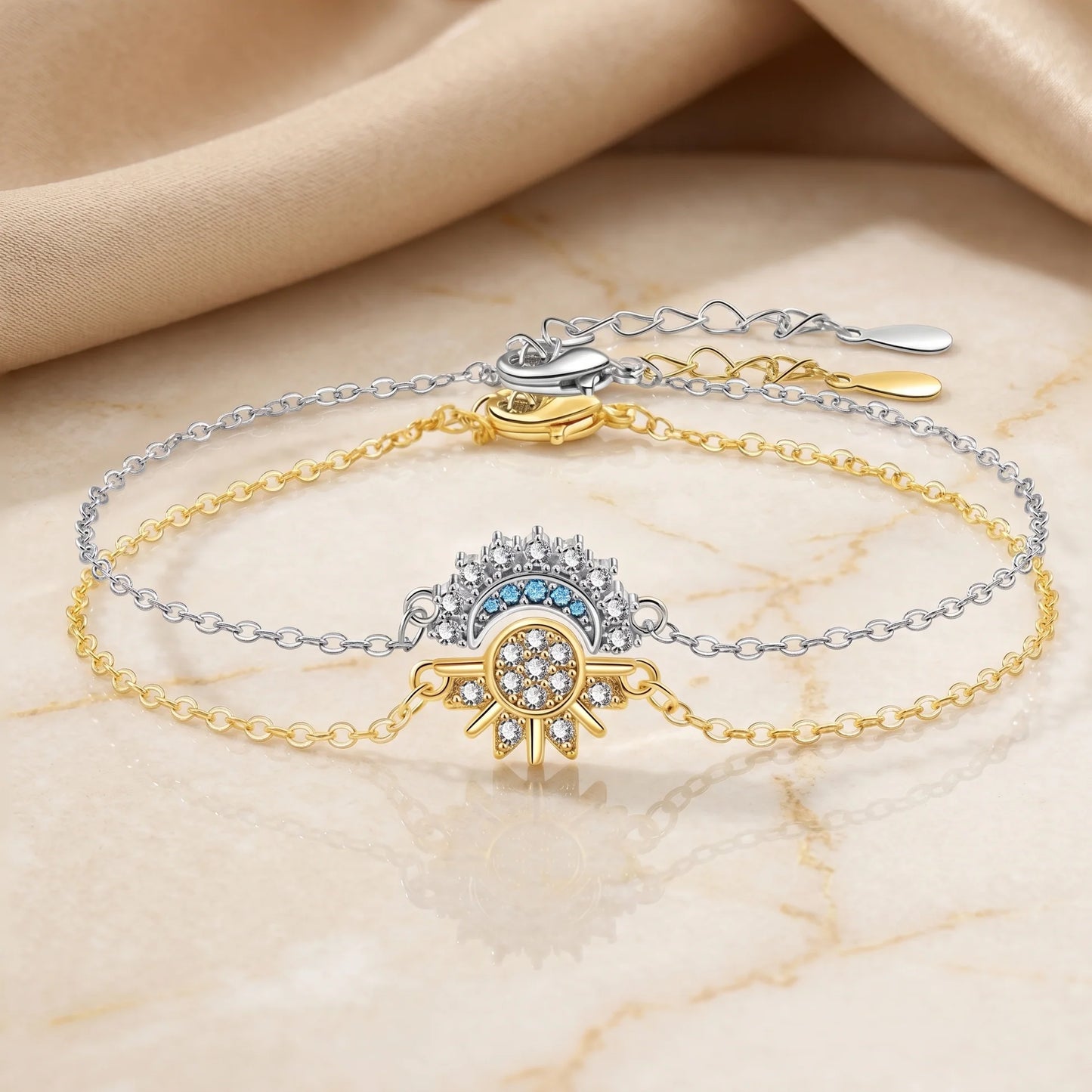 Sun & Moon Bracelet Set