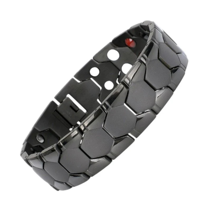Hexagon Titanium Steel Magnetic Bracelet for Men