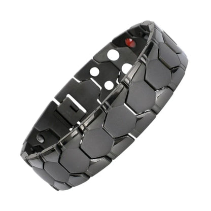 Hexagon Titanium Steel Magnetic Bracelet for Men