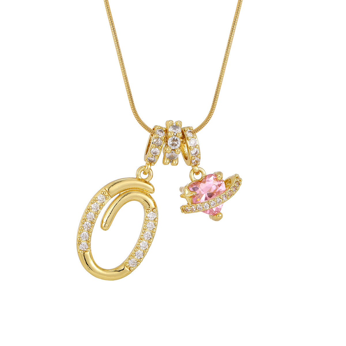 Love Alphabets Golden Necklace