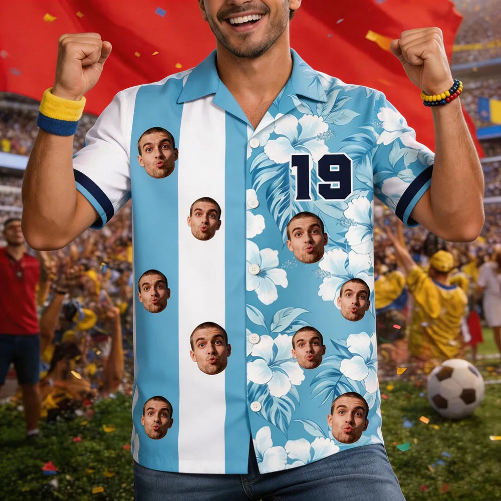 Custom Retro Football Jersey Aloha Apparel Hawaiian Shirt
