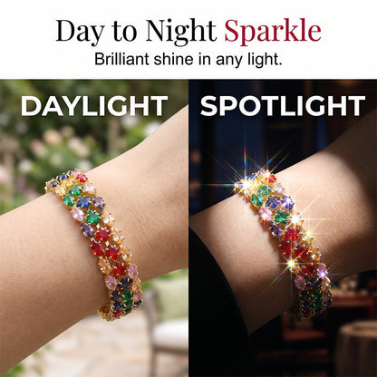 🎉 2026 Sale — Over 50.000 Sold!💞 Women's Elegant Multicolor Tennis Bracelet