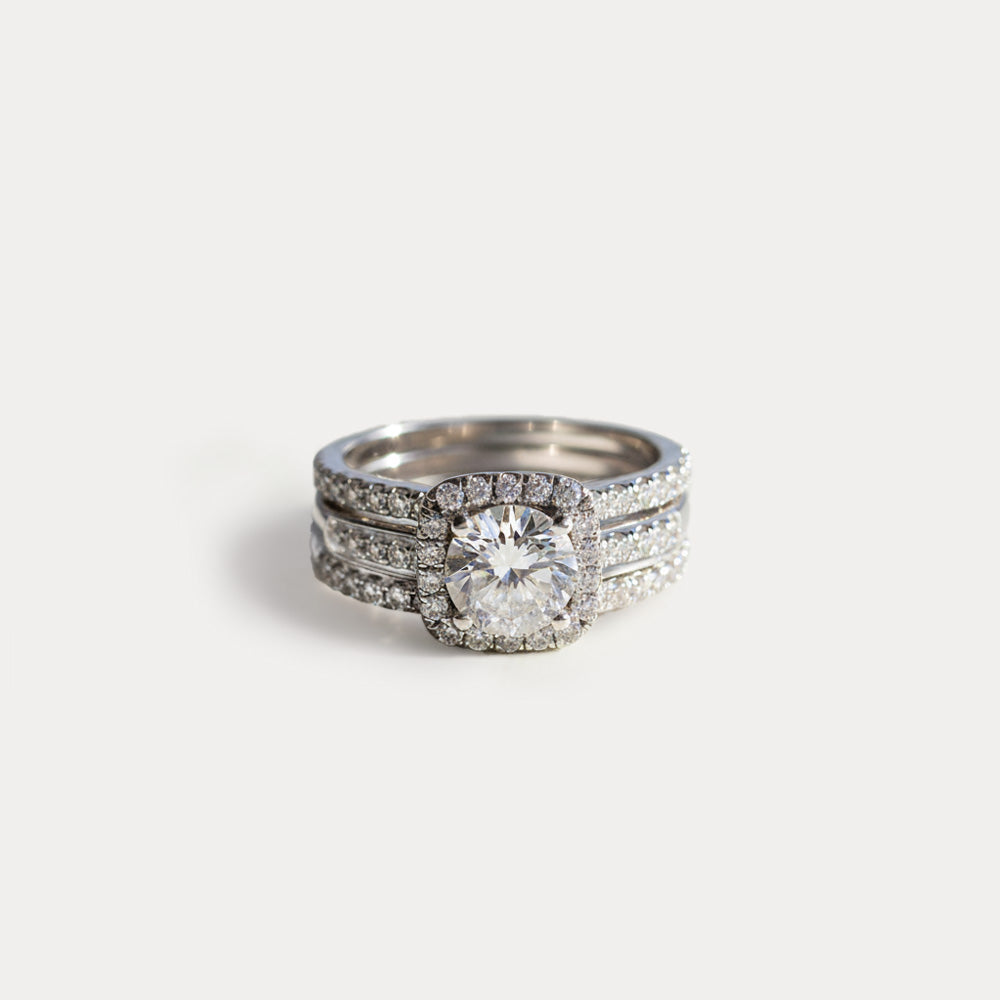 Cubic Zirconia Three-Row Eternity Ring – product image 2