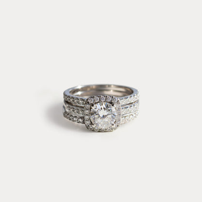 Cubic Zirconia Three-Row Eternity Ring – product image 2