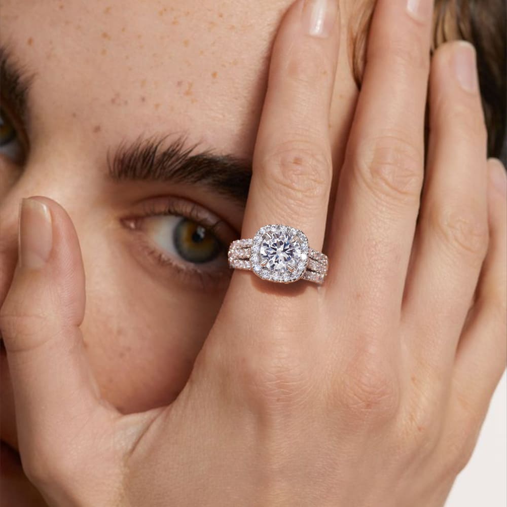 Cubic Zirconia Three-Row Eternity Ring – product image 3