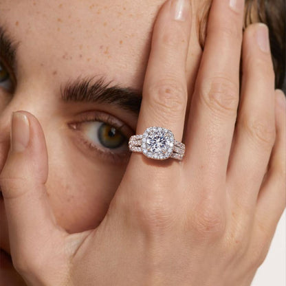 Cubic Zirconia Three-Row Eternity Ring – product image 3