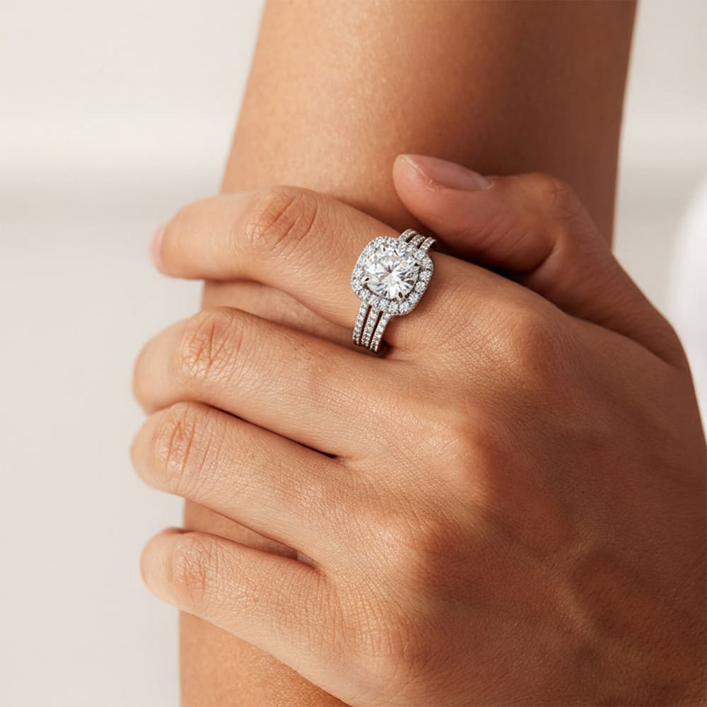 Cubic Zirconia Three-Row Eternity Ring – product image 4