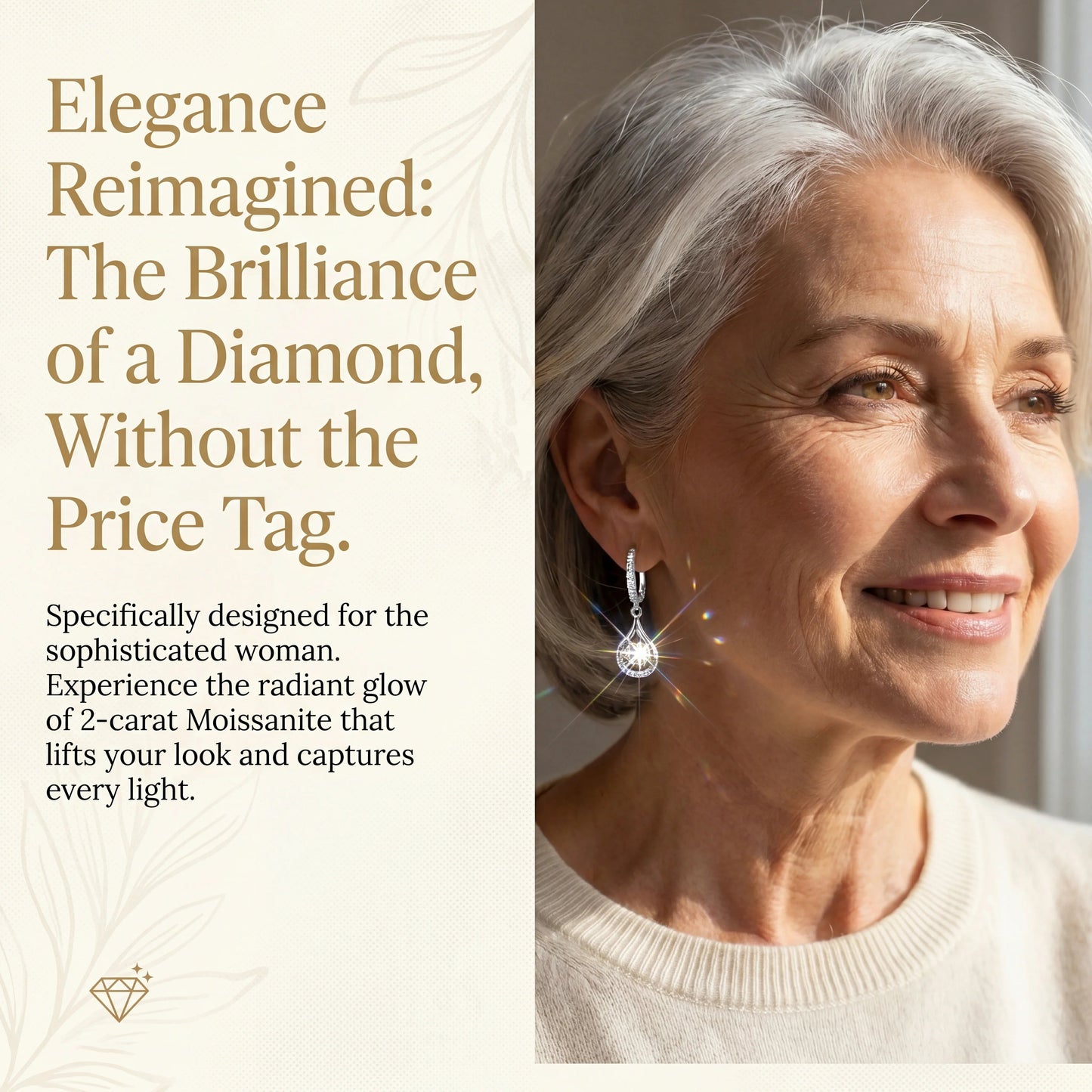 Dancing Teardrop Cubic Zirconia Earrings – product image 4