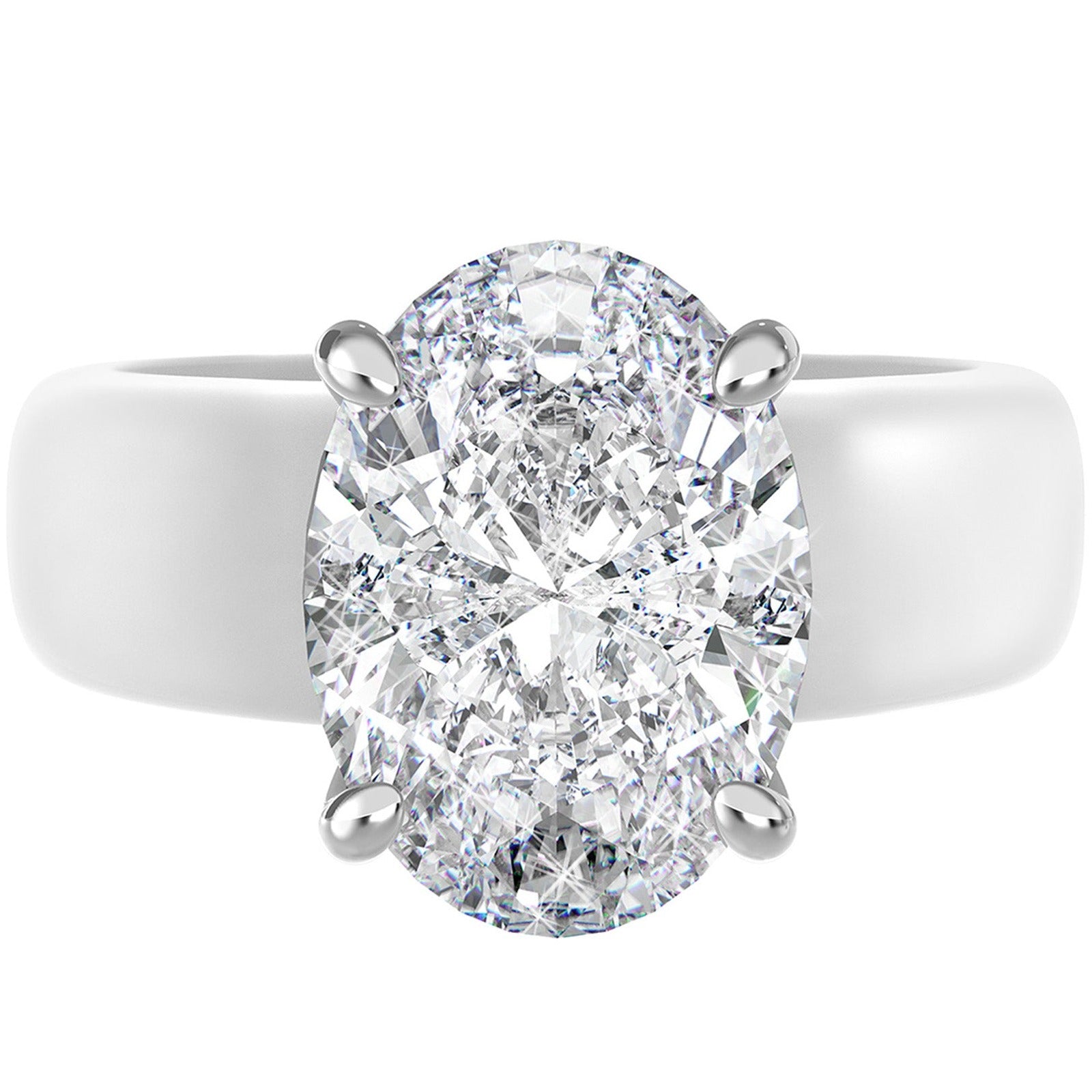 Oval-Stone Silicone Ring – product image 2