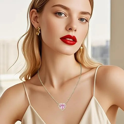 Heart and Sword Couple Necklace Set