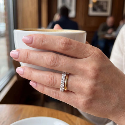 Crystal Pavé Eternity Band Ring – product image 7