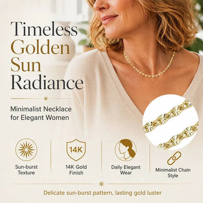 Gold-Tone Flat Chain Necklace – 60 cm – product image 7