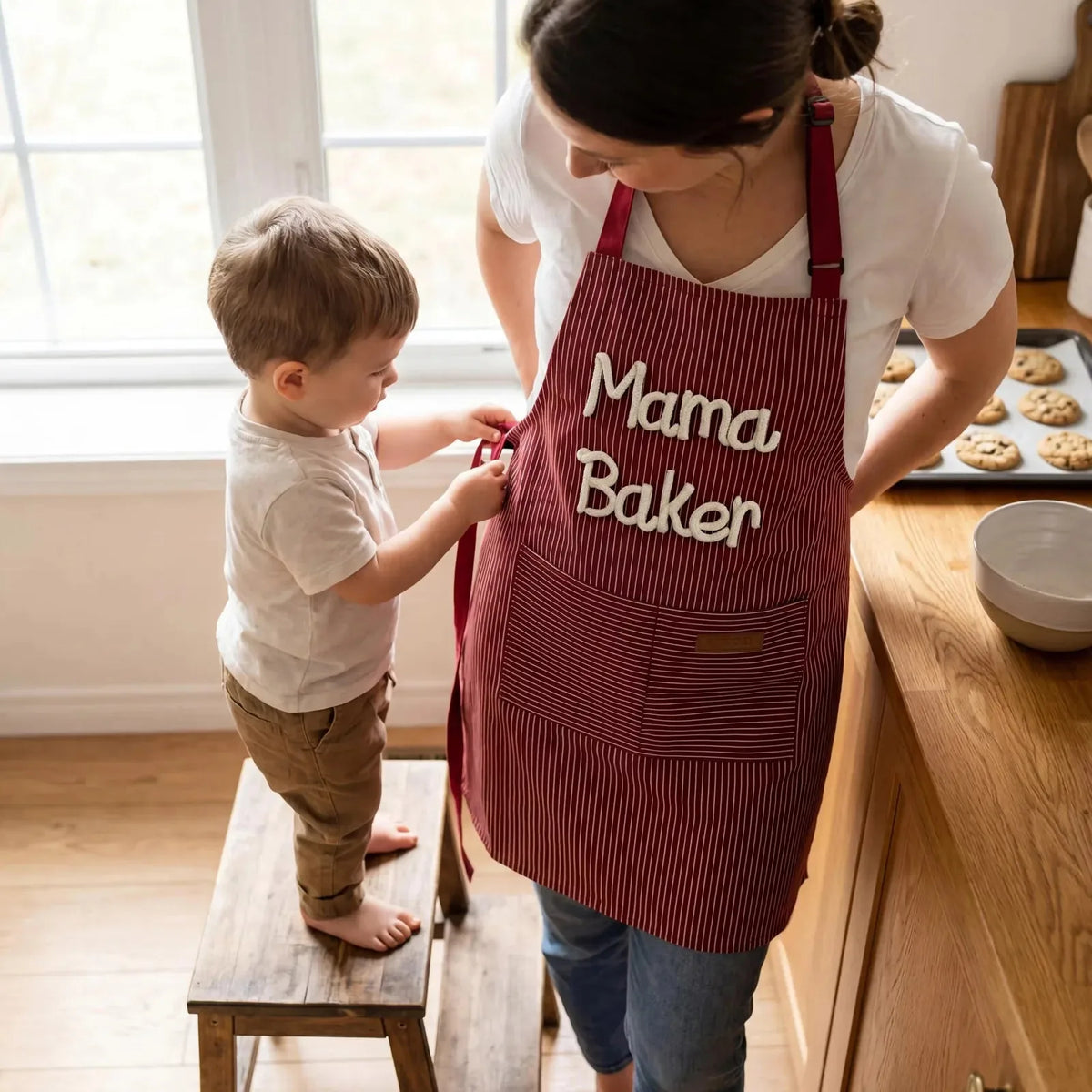 Personalized Name Embroidered Cooking Apron – product image 2