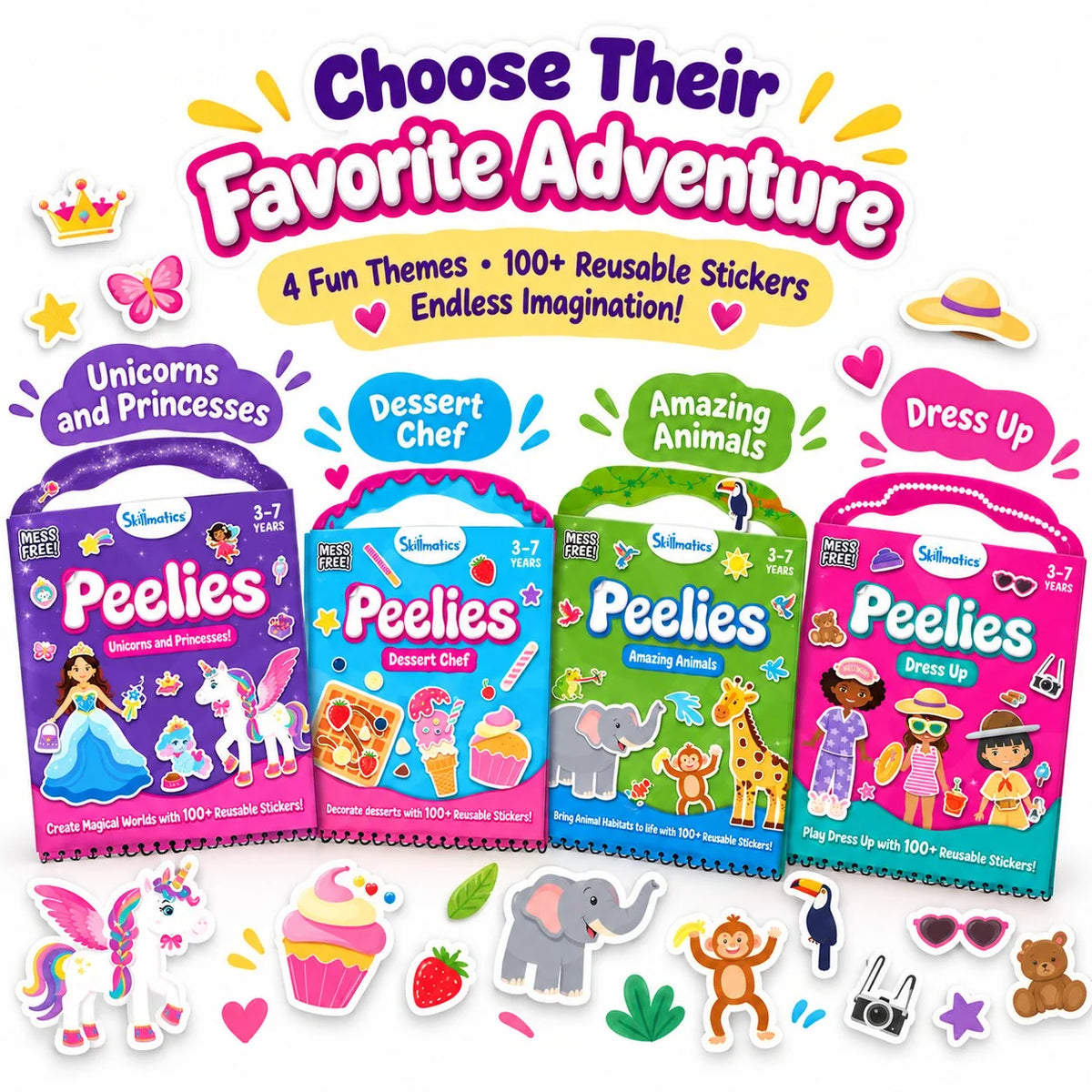 Reusable Sticker Activity Book with 100+ Stickers for Creative Play – image 6