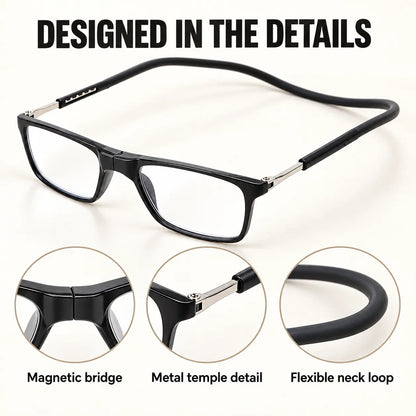 Magnetic Neck-Hanging Reading Glasses with Multiple Lens Strengths – image 5