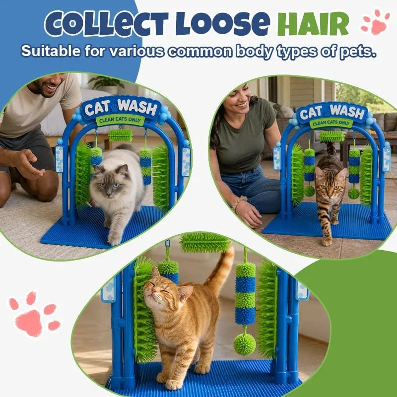 Cat Self-Grooming Station with Brushing Surface – image 2