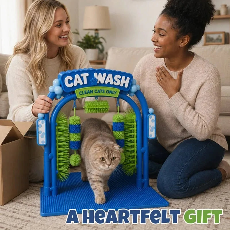 Cat Self-Grooming Station with Brushing Surface – image 3