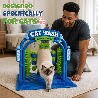 Cat Self-Grooming Station with Brushing Surface – image 5