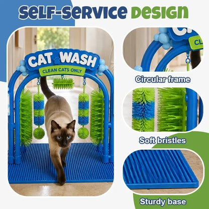 Cat Self-Grooming Station with Brushing Surface – image 6