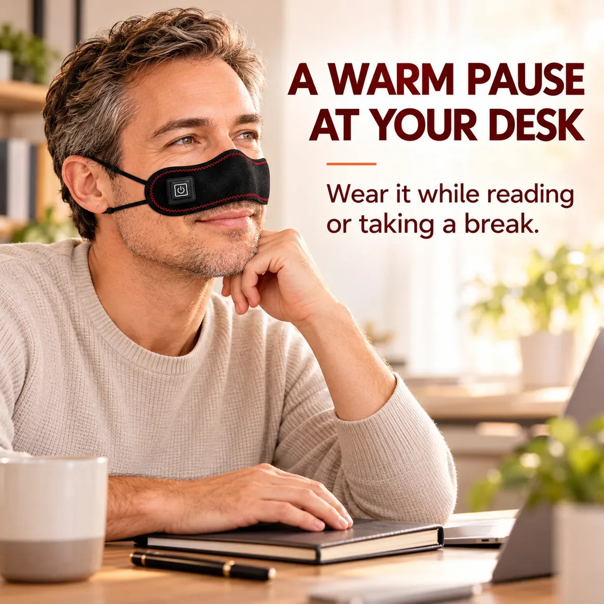 Rechargeable Heated Nose Wrap with Red LEDs — view 9