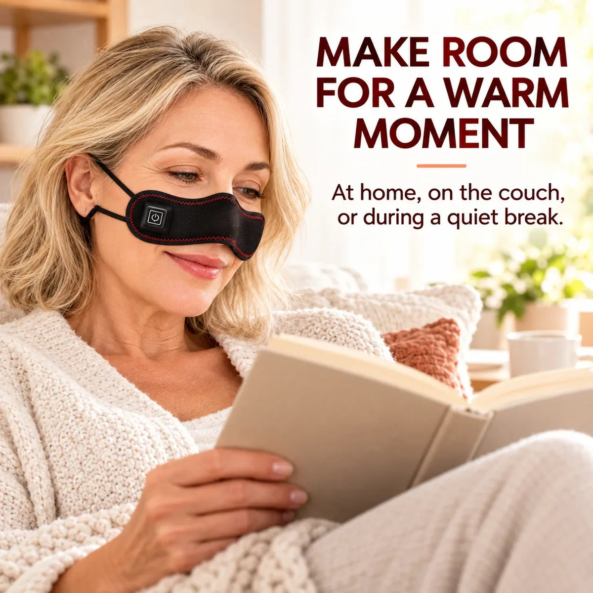 Rechargeable Heated Nose Wrap with Red LEDs — view 10