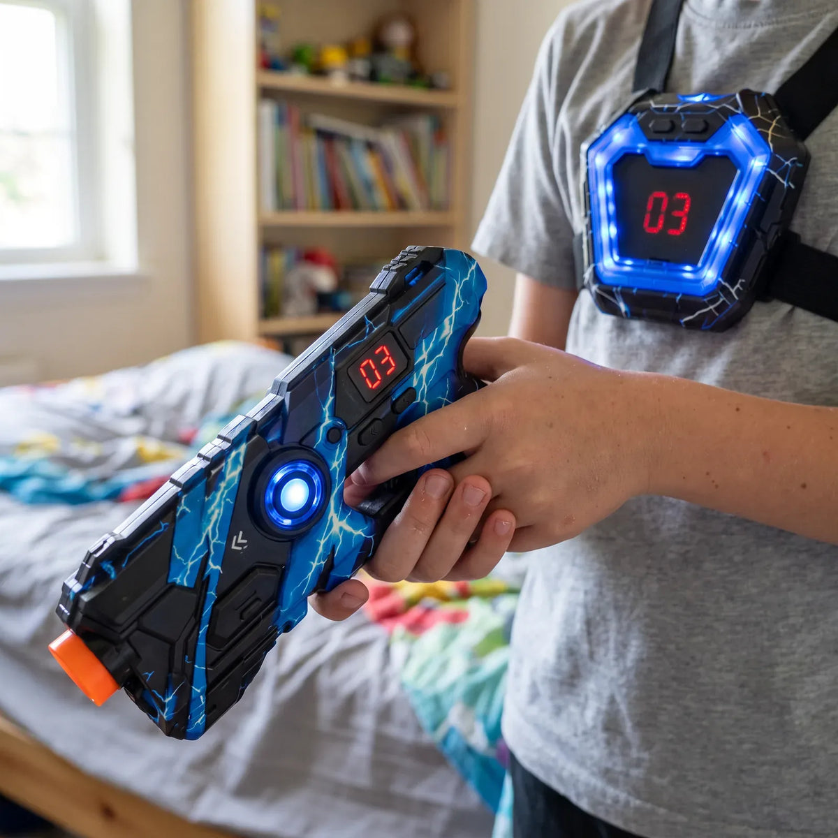 Two-Player Infrared Tag Set with Wearable Chest Targets — view 1