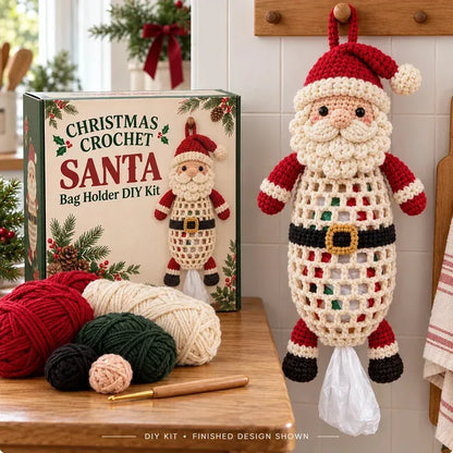 DIY Crochet Animal Bag Holder Kit for Hanging Storage — view 4