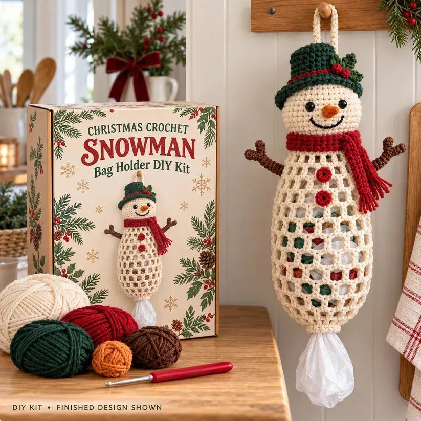 DIY Crochet Animal Bag Holder Kit for Hanging Storage — view 5