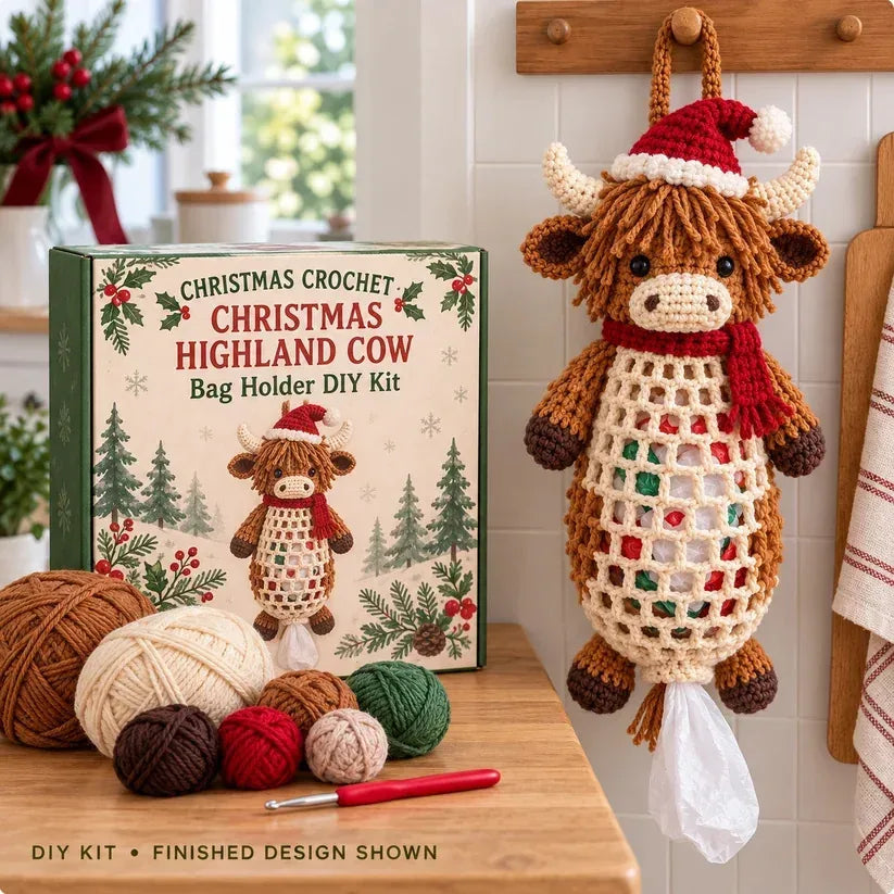 DIY Crochet Animal Bag Holder Kit for Hanging Storage — view 6