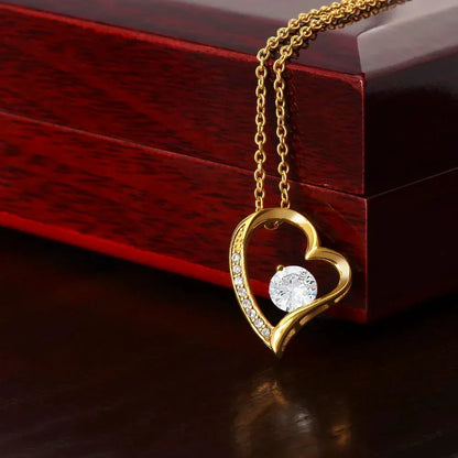To My Daughter Heart Necklace with Light-Up Gift Box — view 3