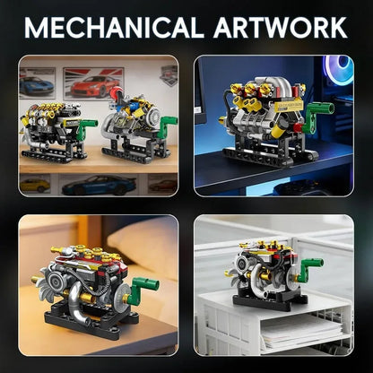Six-Model Hand-Crank Engine Building Kit — view 3