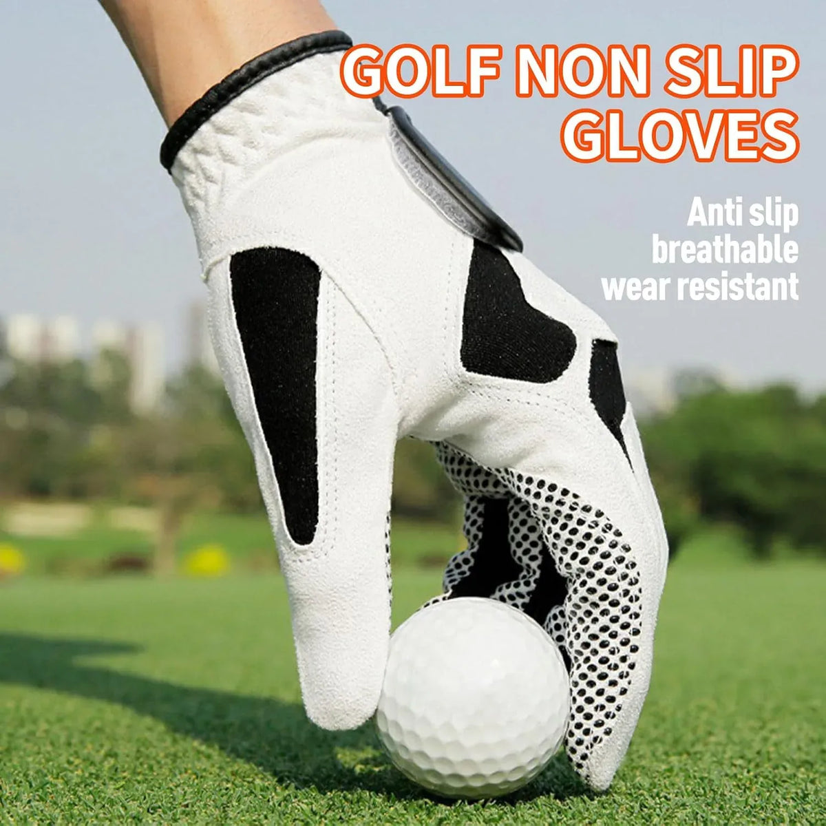White Golf Glove for Left- or Right-Hand Wear — view 3