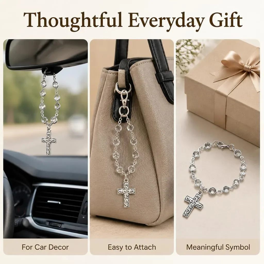 Cross Car Pendant for a Meaningful Everyday Reminder — view 4