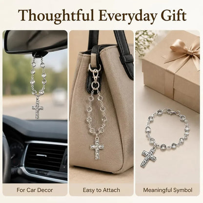 Cross Car Pendant for a Meaningful Everyday Reminder — view 4
