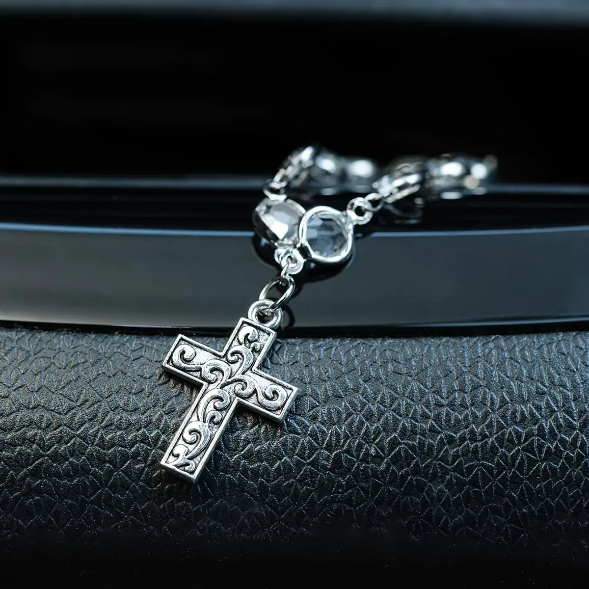 Cross Car Pendant for a Meaningful Everyday Reminder — view 6