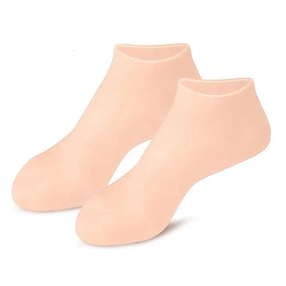 Reusable Silicone Foot-Care Socks for Moisturizing Routines, 2 Pairs — view 7